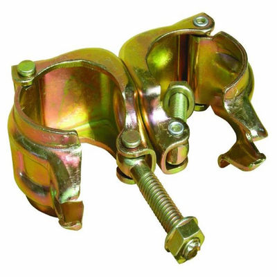 Swivel Coupler Ditempa Perancah Coupler Ganda Galvanis EN74 Drop Ditempa 48,3 × 48,3 MM